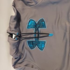 EUC Men's Under Armour Grey Hoodie Lg